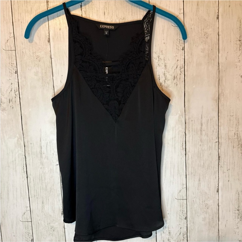 Express Black Women's Camisole with Lace Detail size x small NwT